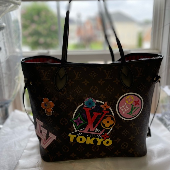 RARE LV Neverfull MM World Tour Japan Tokyo (Limited Edition) - Picture 6 of 12